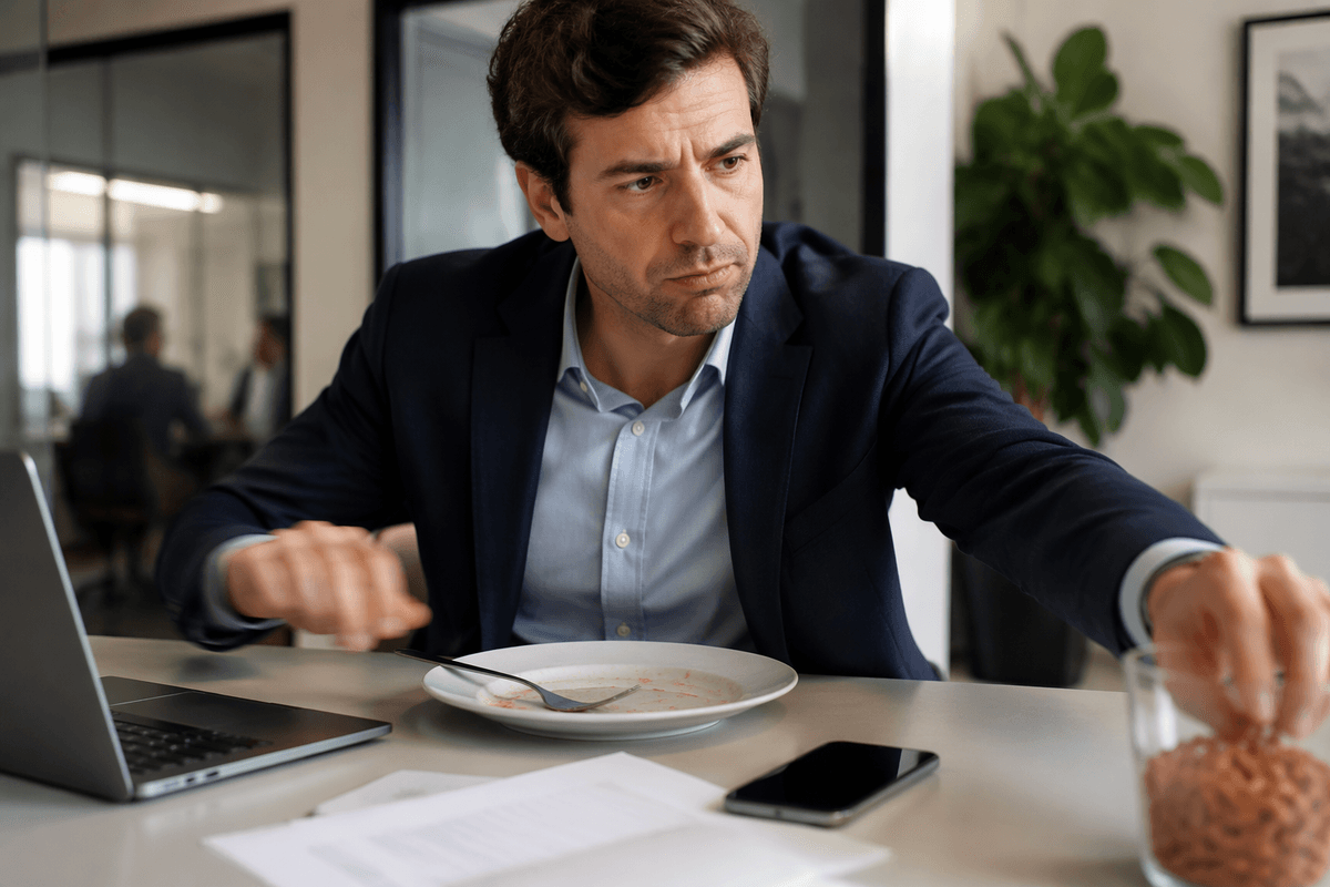 Fast eating can outrun your fullness signals