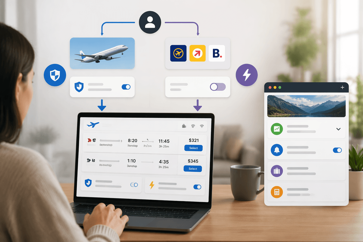 Pick extensions by how you book