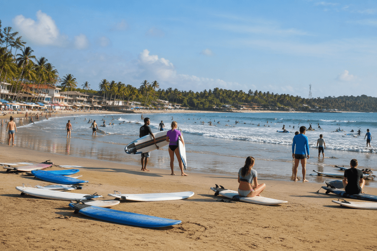 Beaches for swimming, surf, and reefs