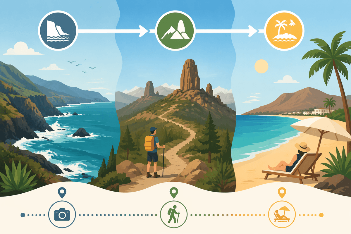 With three days, add mountains and villages